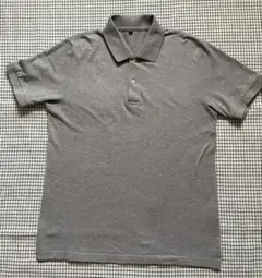 無印良品　綿 かのこポロシャツ 半袖　M 杢グレー　メンズ