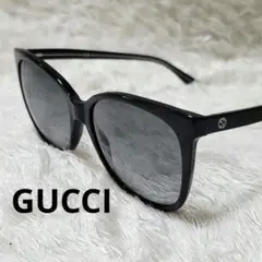 美品✨GUCCI グッチ サングラス ウェリントン ブラック GG