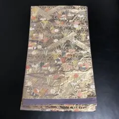 袋帯☆おしどり 水仙 流水 金糸