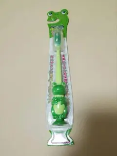 カエルデザイン 子供用歯ブラシ 吸盤付き