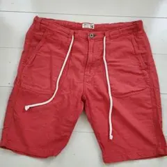 GLOBAL WORK　 ショートパンツ　赤　Lサイズ
