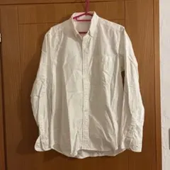 GU オフホワイト ボタンダウンシャツ Mサイズ　メンズ