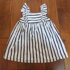 baby GAP ホワイト✕ネイビー　ワンピース 2歳、3歳 女の子 90