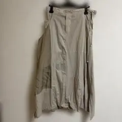 Y's YH-P15-806 コットンリネン サルエルパンツ ベージュ1 ②