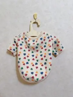 カラフルハート模様のペット服