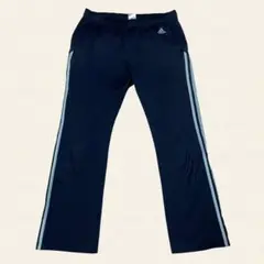 adidas アディダス ネイビー ジャージパンツ ストライプ 3本ライン M
