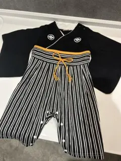 ストライプ柄和風ベビー服 80サイズ