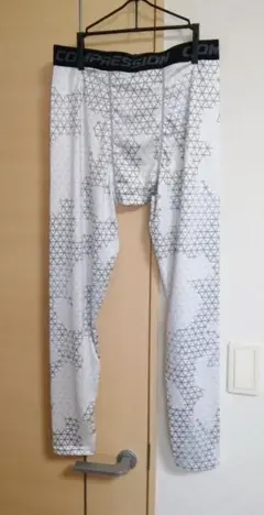 Exercise EPRO コンプレッションパンツ ホワイト/グレー