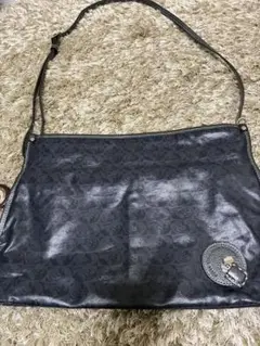 PELLE BORSA ペレボルサ ネイビーショルダーバッグ　2way