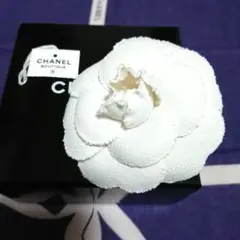 ✨週末セール✨ CHANEL カメリア ホワイトデニム コサージュ ヴィンテージ