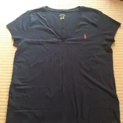 Polo Ralph Lauren 黒 VネックTシャツ L