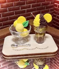 ミニチュアスイーツ　トライカラーオレオアイスセット~チョコバナナ~