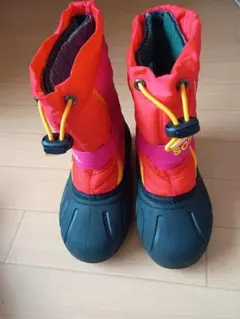 美品！SOREL キッズブーツ/17cm 赤/ピンク