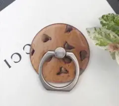 バンカーリング スマホリング チョコチップ　クッキー　リング