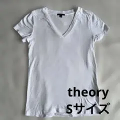 美品　theory セオリー　Vネック　Tシャツ　白T