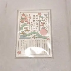 年賀状じまい2025（新年お知らせ）私製10枚入り 蛇 へび ヘビ