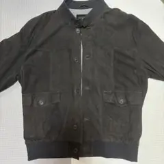 conbipel VERA PELLE黒 スエード バルスターブルゾン