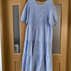 インフルエンス　ストライプ　テアード　ロングワンピース　US 18 XL 海外 ︎︎