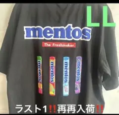 新品⭐️mentos Tシャツ LL 黒
