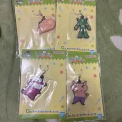 クレヨンしんちゃん 一番くじ G賞ラバーマーカーチャーム 4点セット