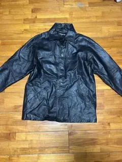 古着　EXPEDITION ブラックレザージャケット M