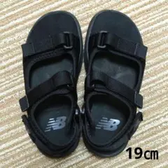 New Balance ブラック サンダル YH750AB 19㎝