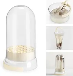 メイクブラシクリーナーマット 3IN1 スタンド 収納 シリコン ホルダー