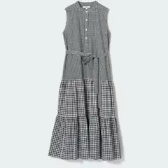 スラブコットンワンピース　ギンガムチェック　UNIQLO ユニクロ