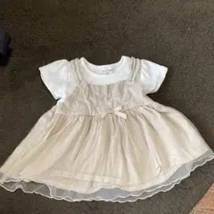 Loulou Ami ベージュドレス風トップス 90 しまむら