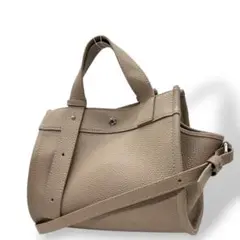 極美品　ハヴファン　ハンドバッグ　茶　2way H.V.F.N　レザー　s40