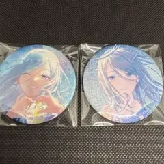 日野森雫　プロセカ　グリッター缶バッジ　グリ缶　2点セット