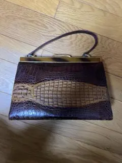 ワニ革 カイマン ハンドバック