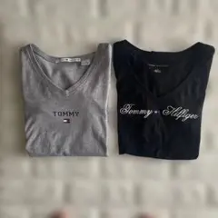 Tommy Hilfiger VネックTシャツ 2枚セット　S