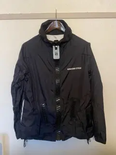 木梨サイクル FAT ZIPPER ナイロンジャケット ブラック メッシュ 黒 木梨サイクル FAT ZIPPER ナイロンジャケット ブラック メッシュ