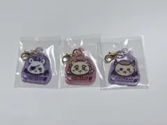 ミニラメアクリルチャーム　モモンガ　シーサー　くりまんじゅう　3点セット