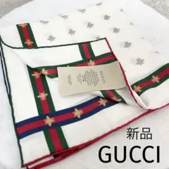 GUCCI グッチ スカーフ ビー アニマリエ シェリーライン シルク100%