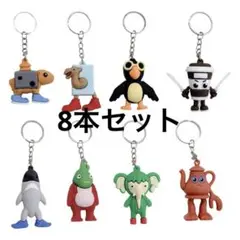 イタリアンブレインロット 立体キーホルダー 8本セット ストラップ 海外ミーム