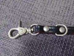【未使用美品】Hysteric Glamour ブラックウォレットチェーンレザー