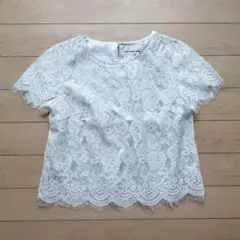 ★新品★自由区 38 半袖 ブラウス レーストップス カットソー セレモニ ②