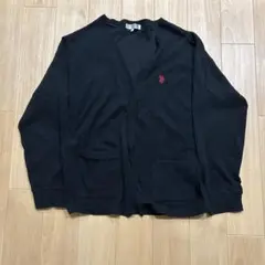 POLO 黒 カーディガン ポケット付き