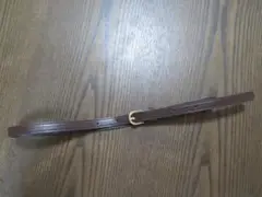 子供用ベルト　新品未使用　細目　合皮素材　ベルト　ブラウン系