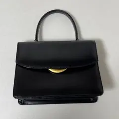 PRIDONNA ハンドバッグ フォーマル 冠婚葬祭 2way レザー　黒