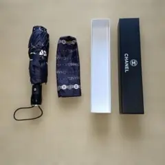 CHANEL 折りたたみ傘 ロゴ入り
