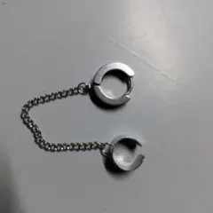 イヤーカフ付き ピアス