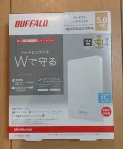新品未使用 BUFFALO HD-PGF5.0U3-GWHA 5TB 外付HDD