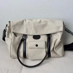 tinajojun ショルダー付き トラベルバッグ　アイボリー TINA：JOJUN ボストンバッグ ショルダー付き トラベルバッグ