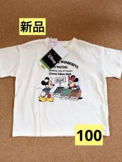 新品 ディズニー ミッキー ミニー 半袖Tシャツ 100 バースデイ しまむら