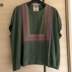 チチカカ 新品未使用イスモ刺繍プルオーバー グリーン