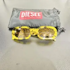 【美品】DIESEL ディーゼル DM0317 サングラスイエロー系 イタリア製