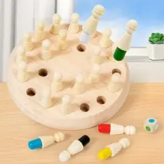 知育玩具 モンテッソーリ 木製 神経衰弱メモリー マッチスティック プレゼント
